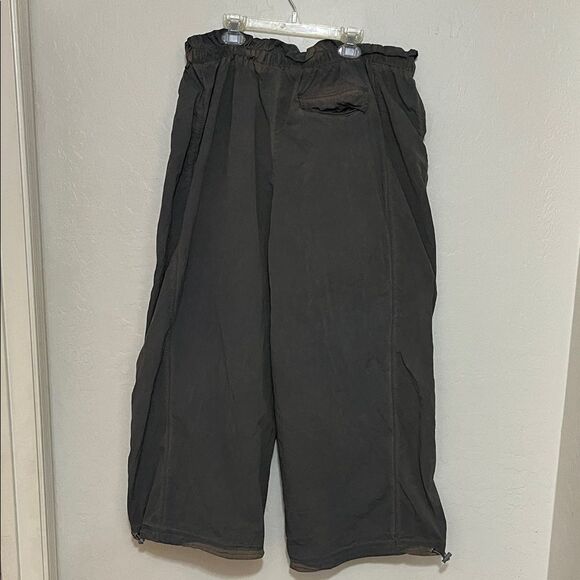 Urban Outfitters Sloan Nylon Balloon Distressed Pants In Slate Y2K Inspired Boho - Picture 8 of 16